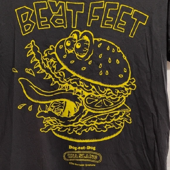 RARE! Beat Feet Dog Eat Dog RNA Slang The Alternative Syndrome Vintage Tee (X5)